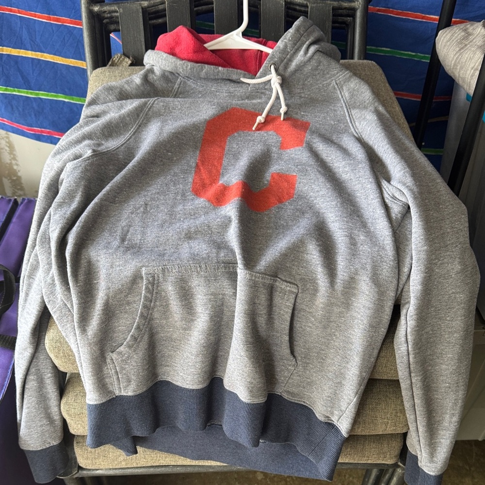 HOMAGE Gray and Red Hoodie